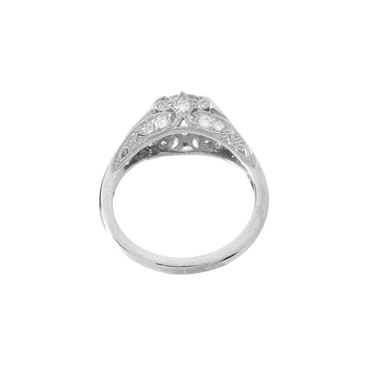 Diamond and Platinum Ring