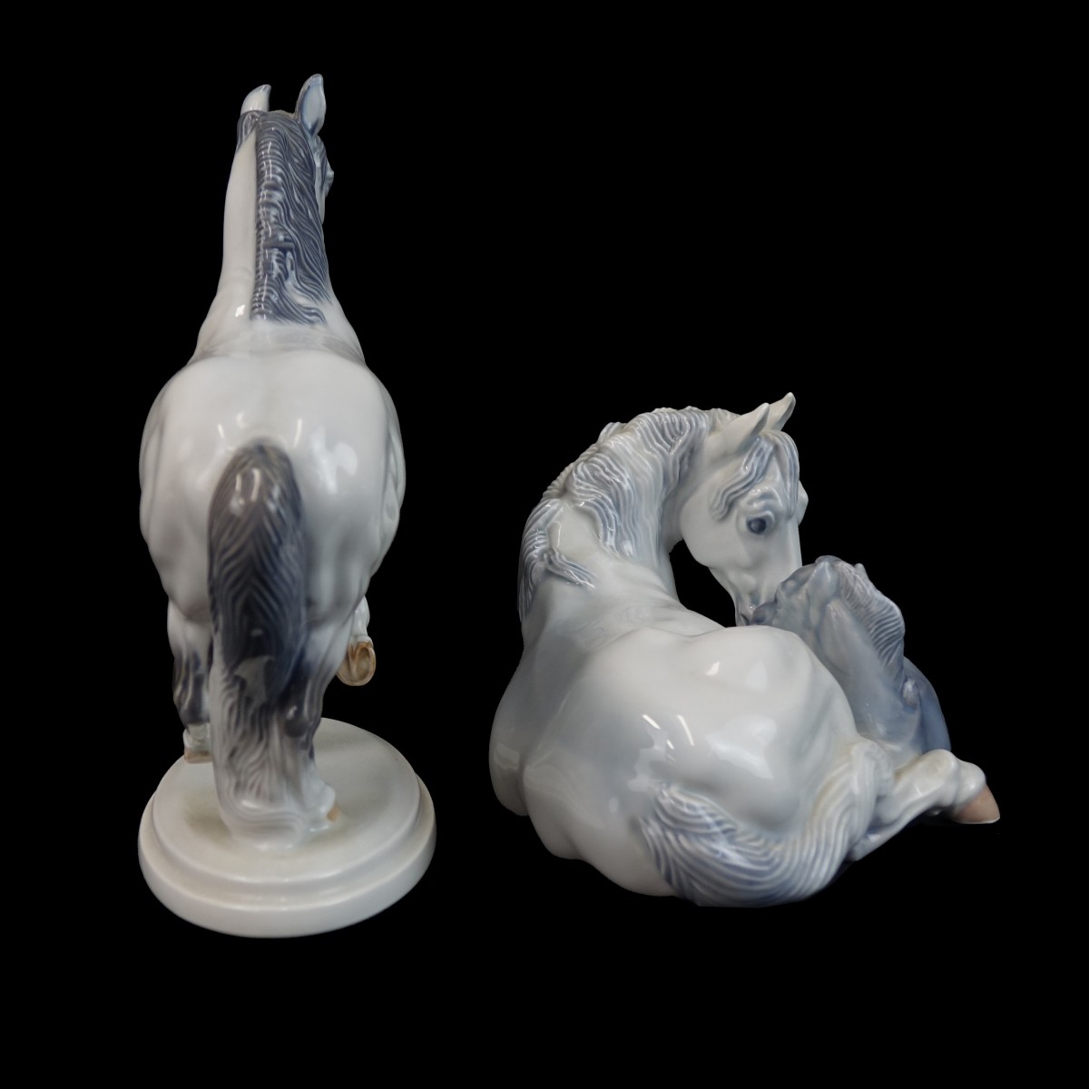 Two (2) Royal Copenhagen Horse Figurines