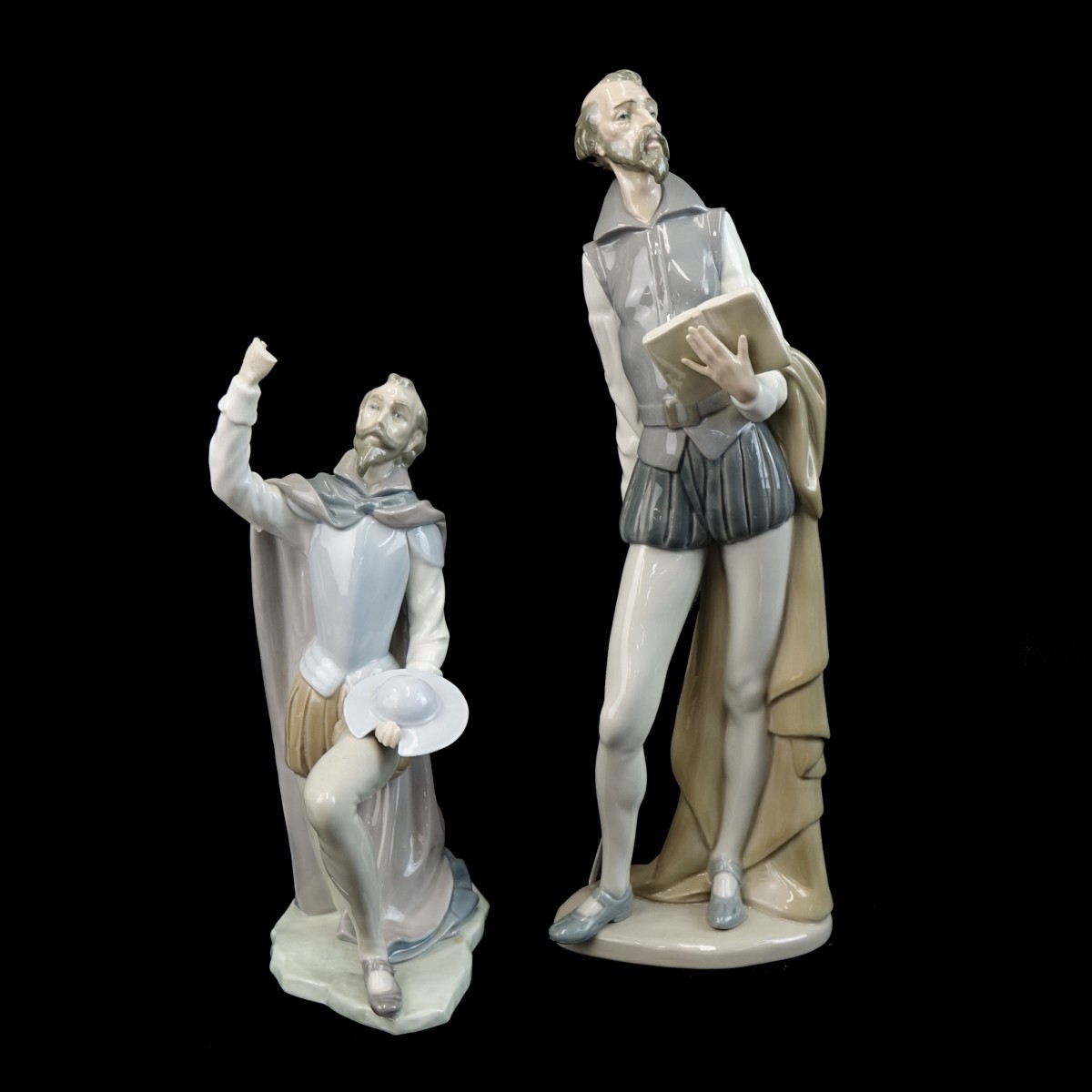 Two (2) Vintage Don Quixote Porcelain Figurines