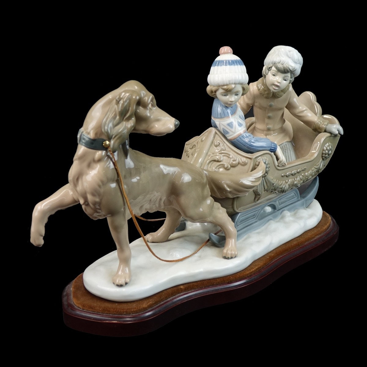 Lladro "Sleigh Ride" Porcelain Figurine