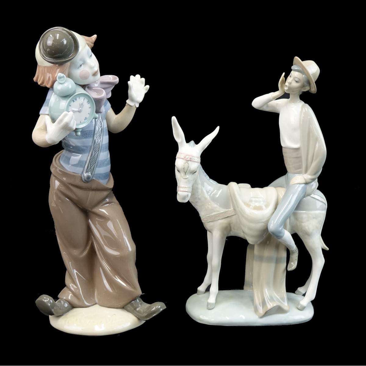 Two (2) Lladro Glazed Porcelain Figurines