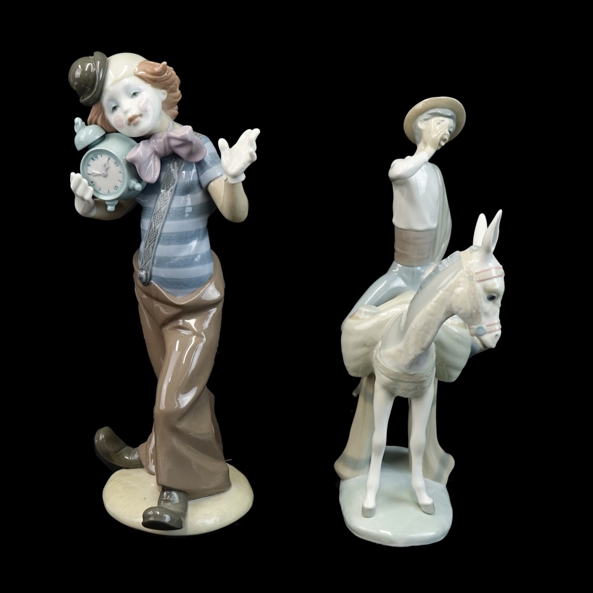 Two (2) Lladro Glazed Porcelain Figurines