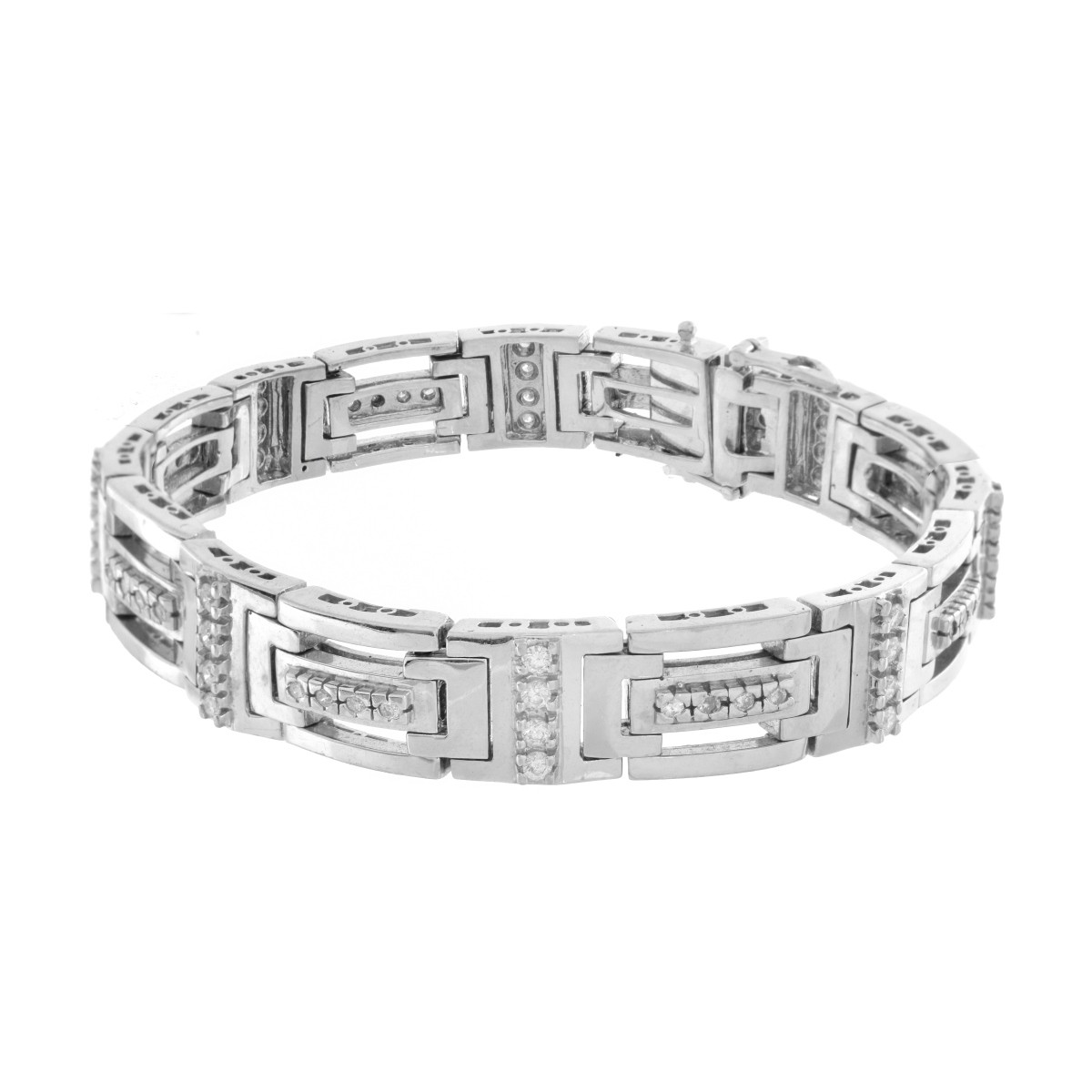 Man's Diamond and 14K Bracelet