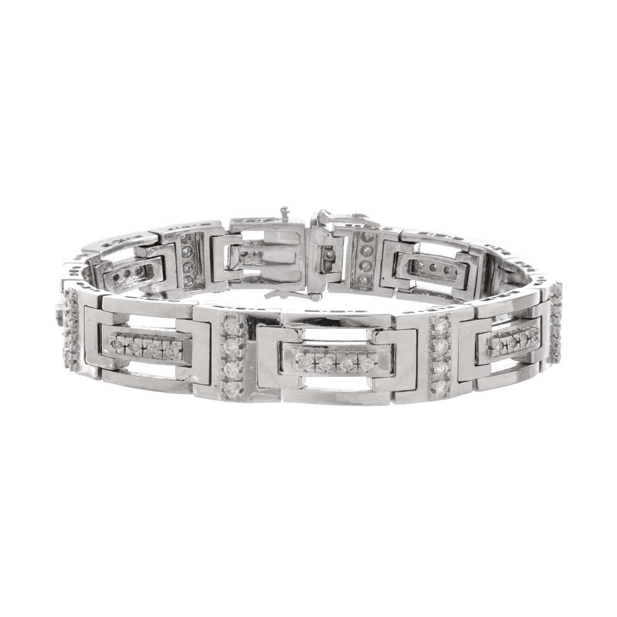 Man's Diamond and 14K Bracelet