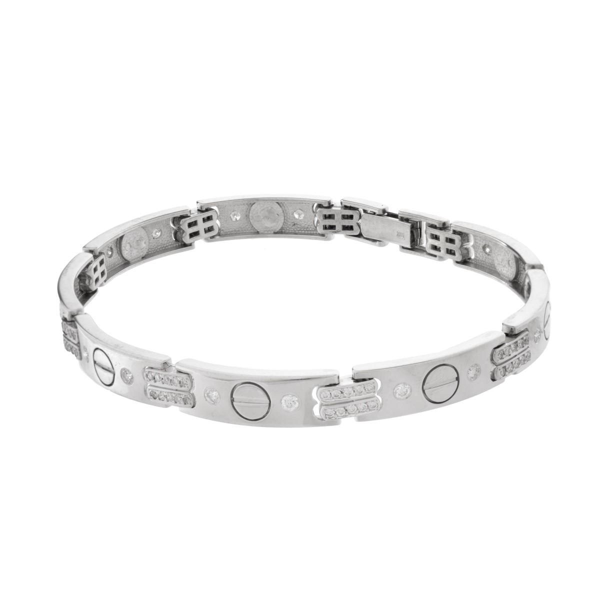 Man's Diamond and 18K Bracelet