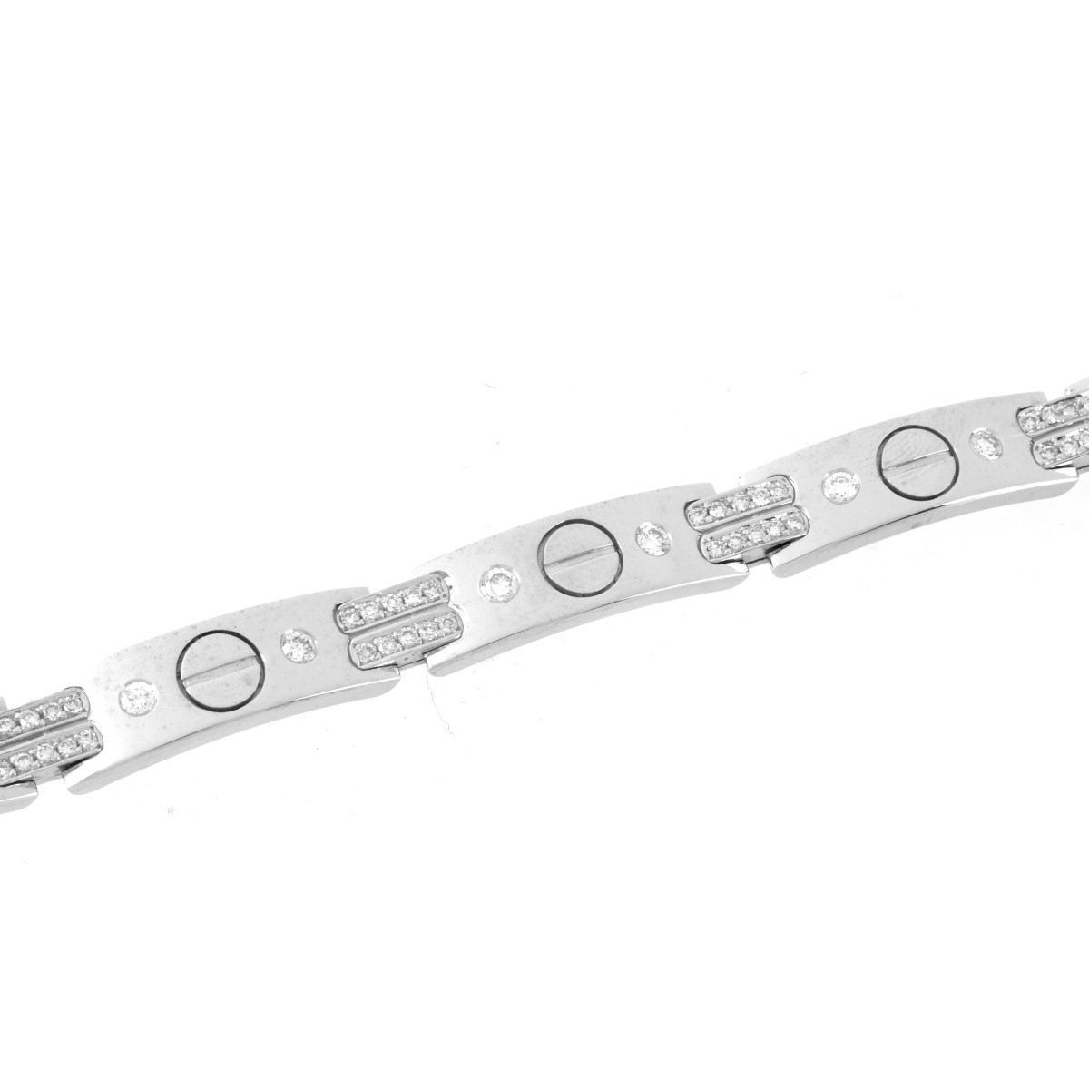 Man's Diamond and 18K Bracelet