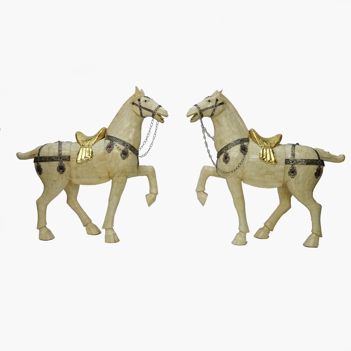 Monumental Chinese Bone Horses