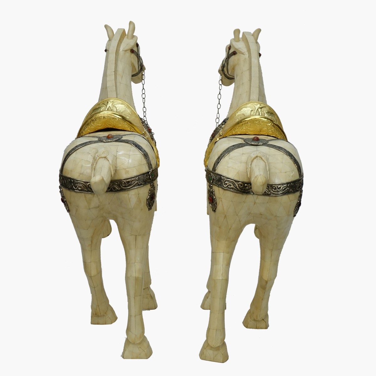 Monumental Chinese Bone Horses