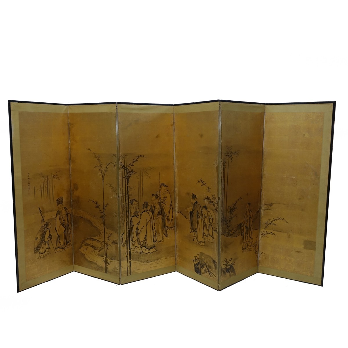 19th C. Chinese Painted Screen