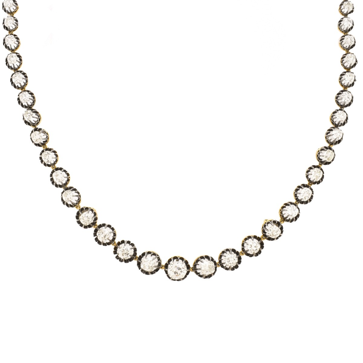 Victorian 40.50 Carat Diamond Necklace