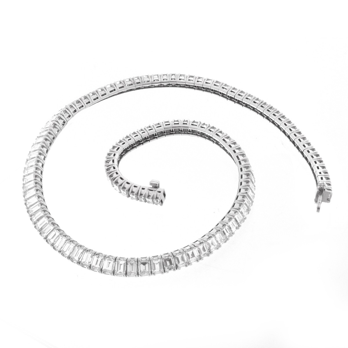 Art Deco Diamond and Platinum Necklace