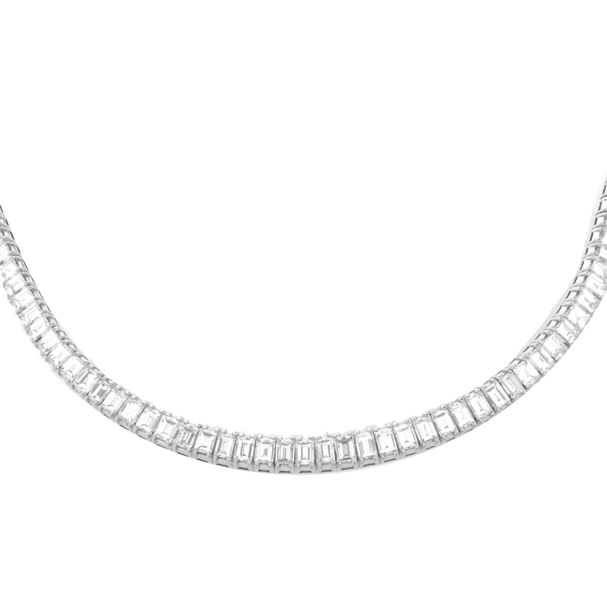 Art Deco Diamond and Platinum Necklace