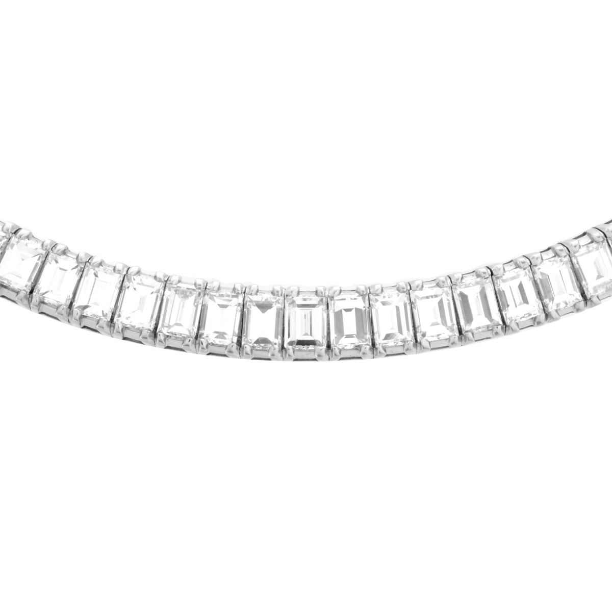 Art Deco Diamond and Platinum Necklace