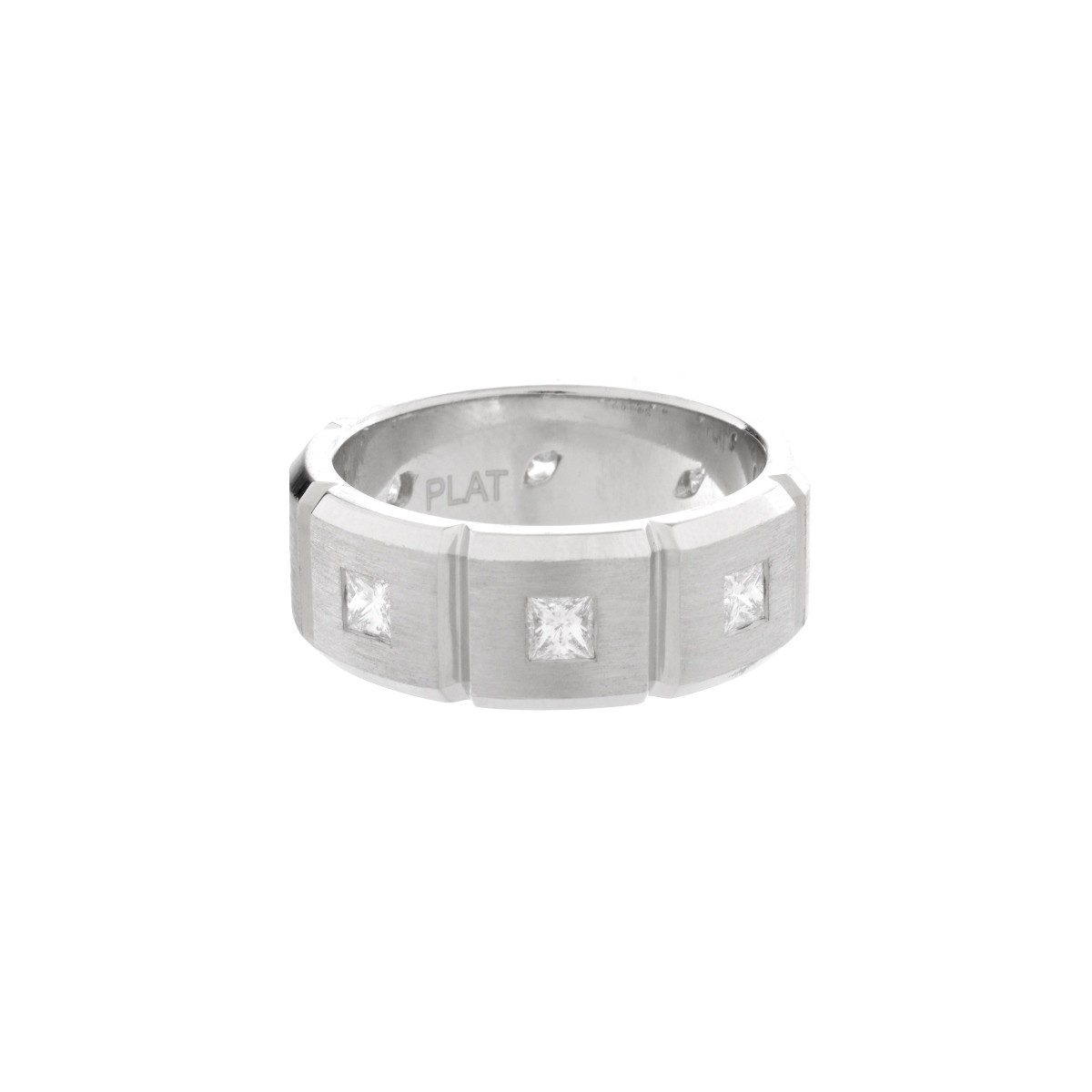 Man's Diamond and Platinum Band