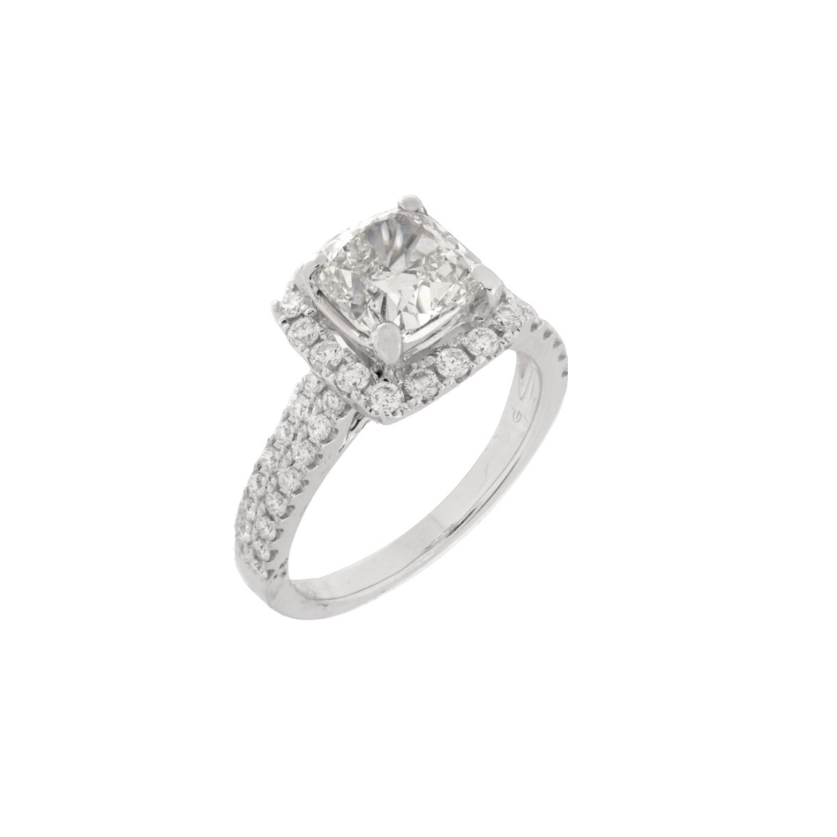 GIA Diamond and 18K Ring