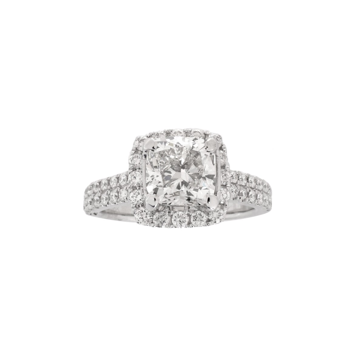 GIA Diamond and 18K Ring