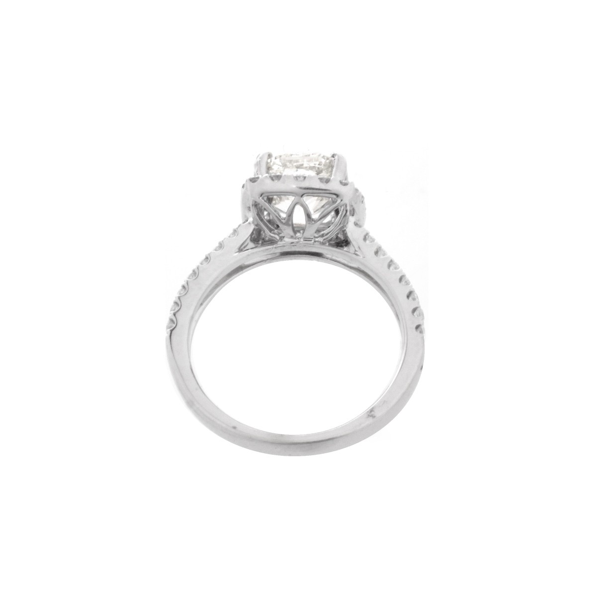 GIA Diamond and 18K Ring