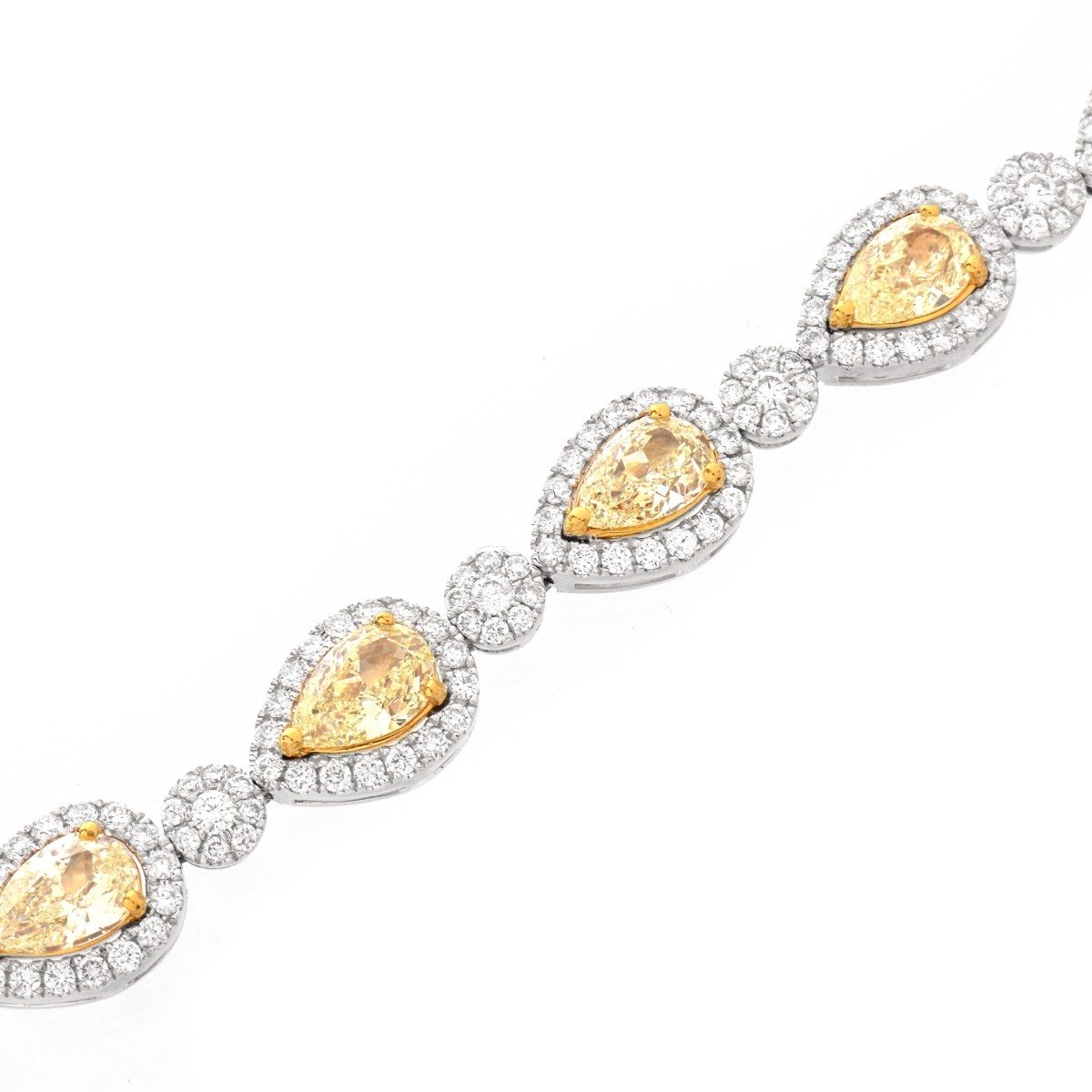 Fancy Yellow Diamond and 18K Bracelet