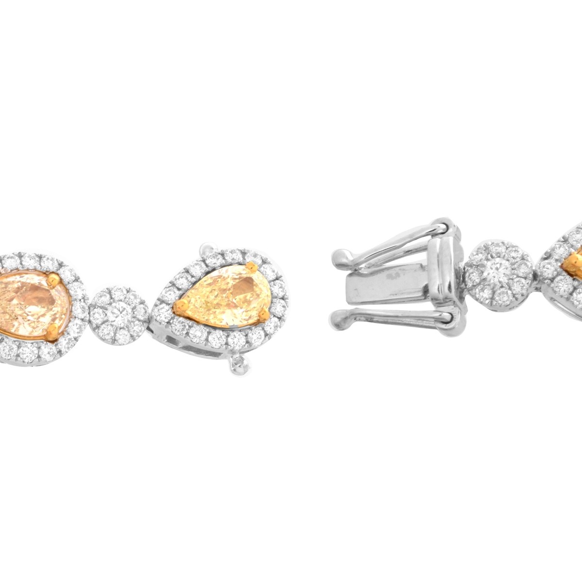 Fancy Yellow Diamond and 18K Bracelet