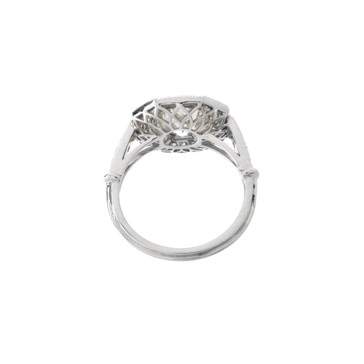 Diamond and Platinum Ring