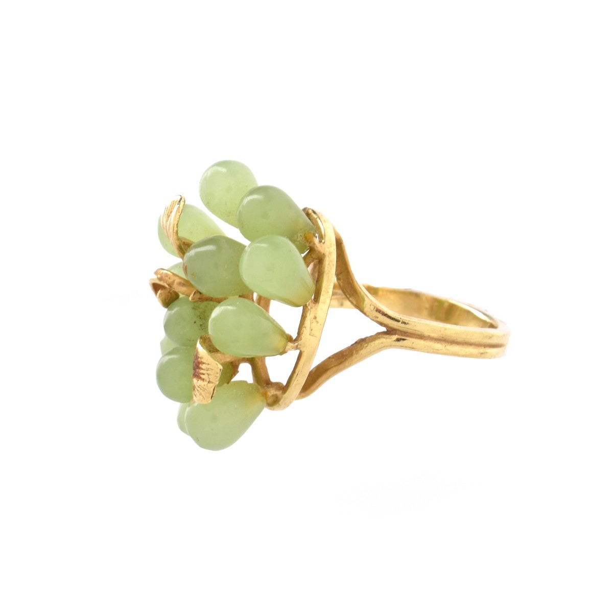 Jade and 14K Ring