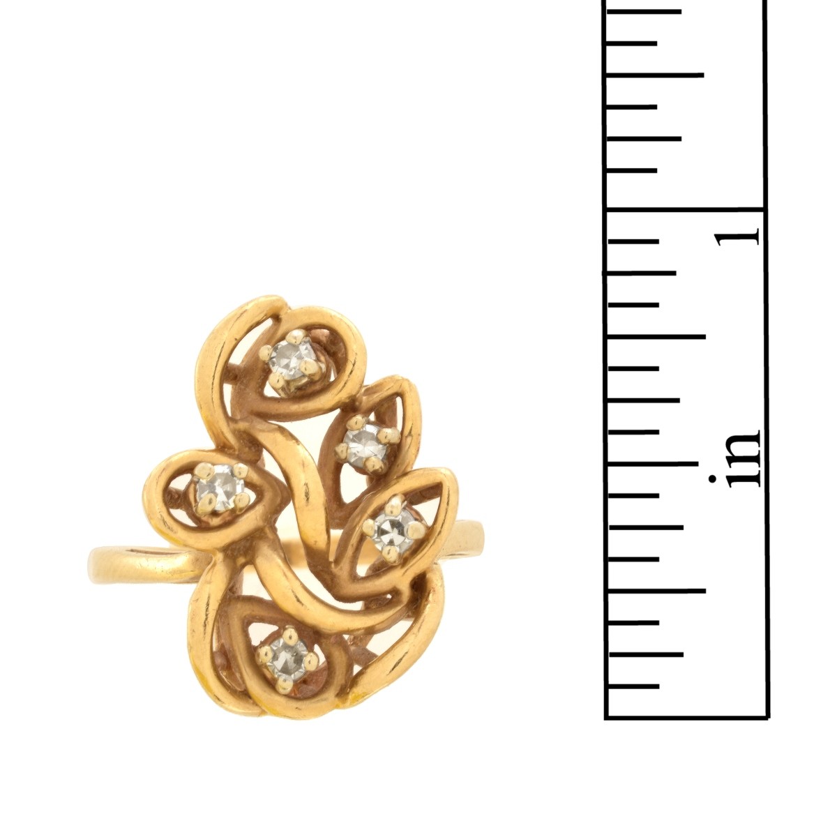 Diamond and 14K Ring