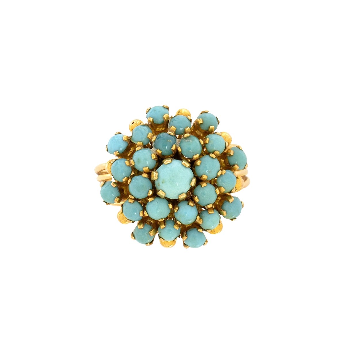 Persian Turquoise and 18K Ring