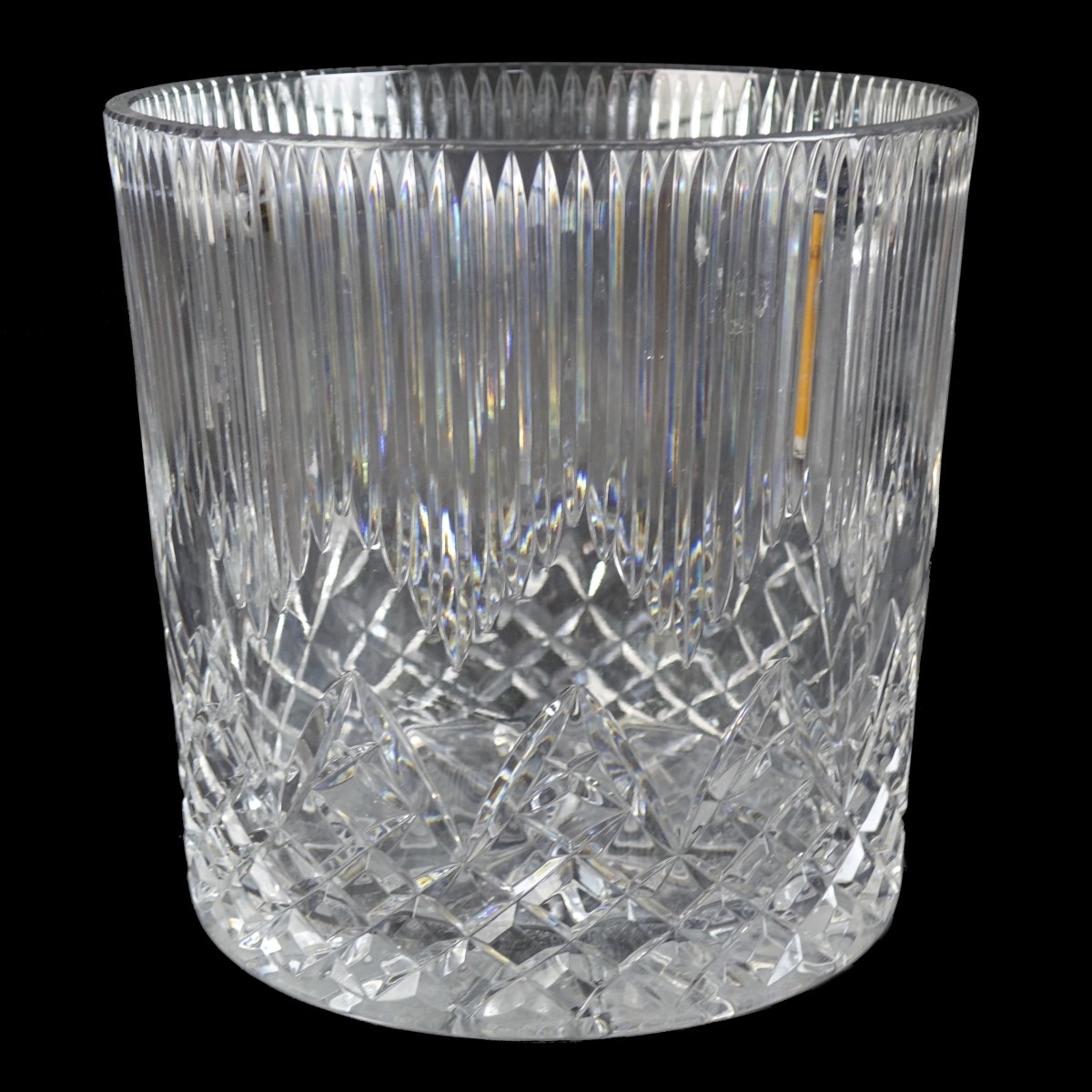 Large Waterford Style Cut Crystal Ice Bucket