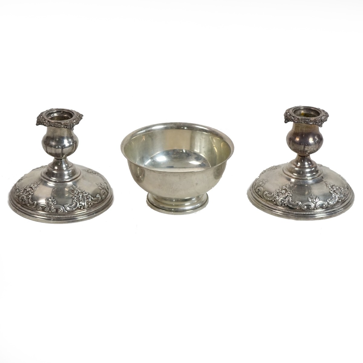Three (3) Vintage Sterling Silver Tableware