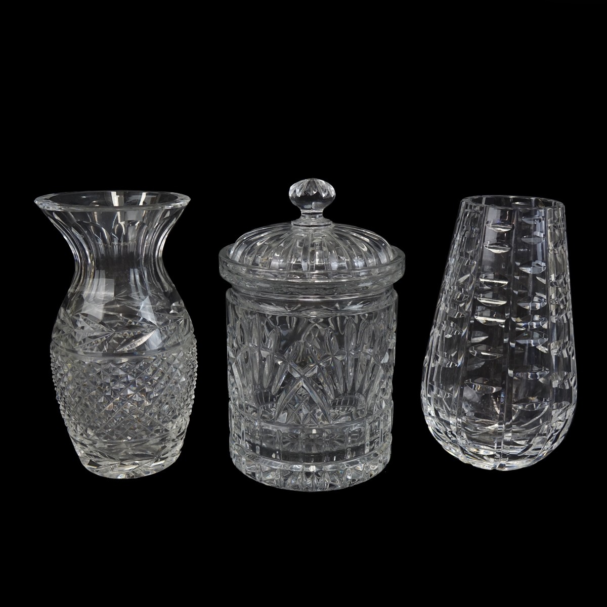 Three (3) Vintage Cut Crystal Tableware