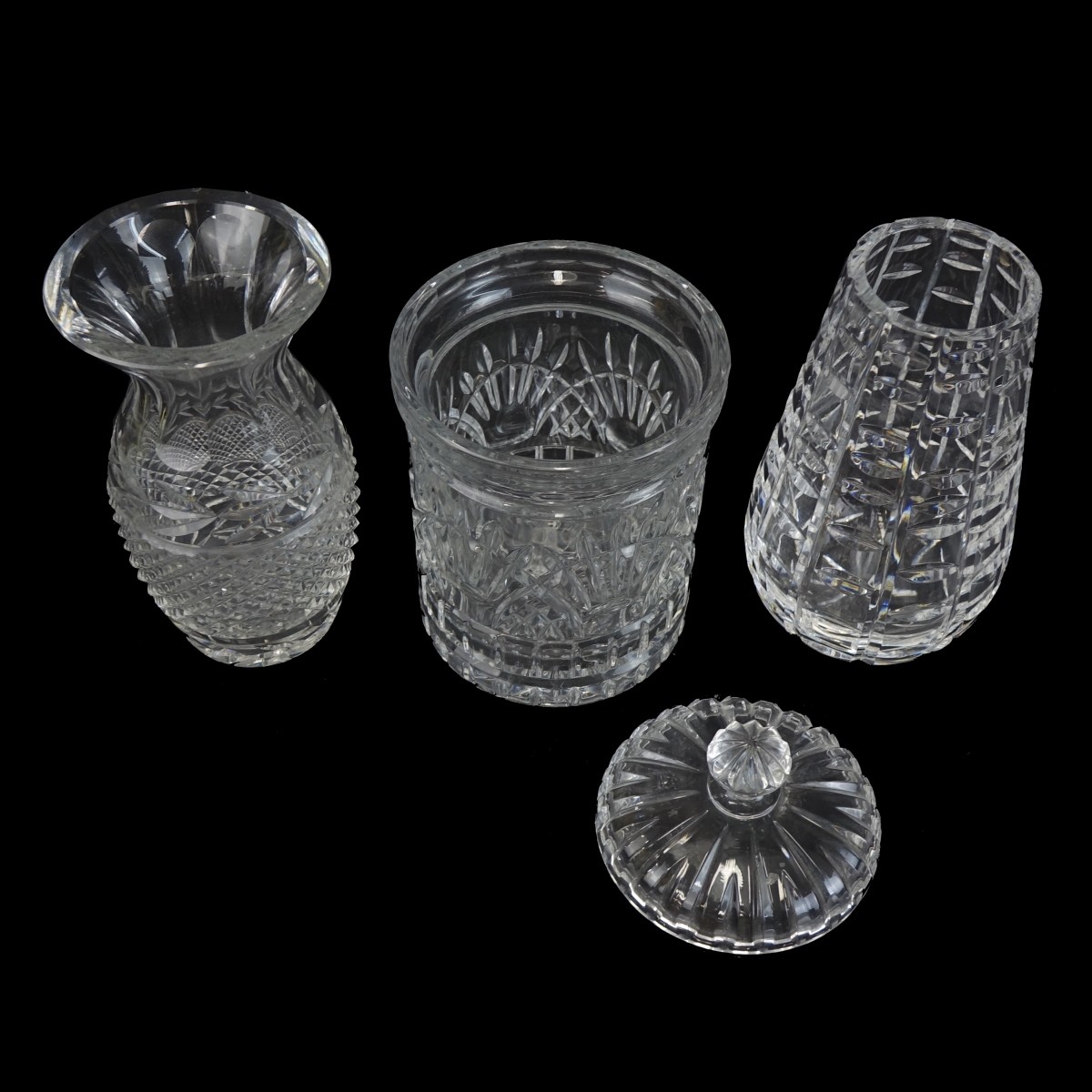 Three (3) Vintage Cut Crystal Tableware