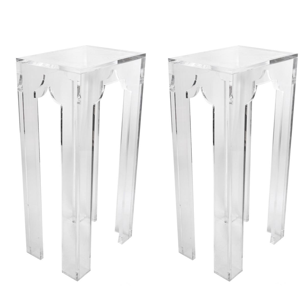 Pair of Lucite Pedestals