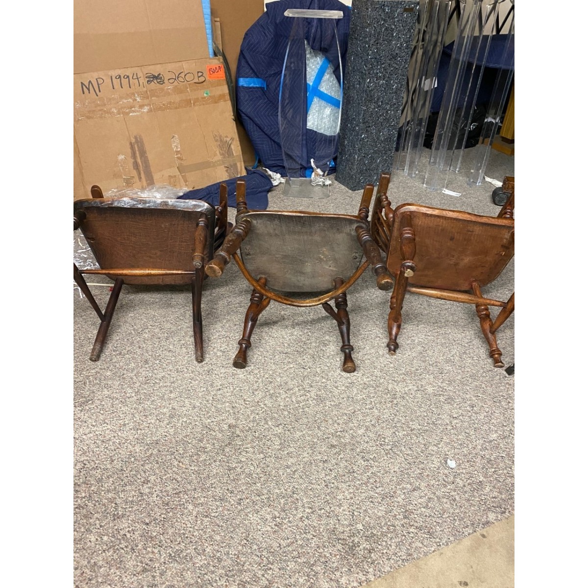 Eight (8) Antique Windsor Armchairs