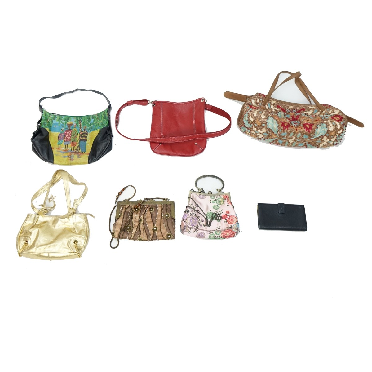 Eight (8) Ladies Assorted Bags and Wallet