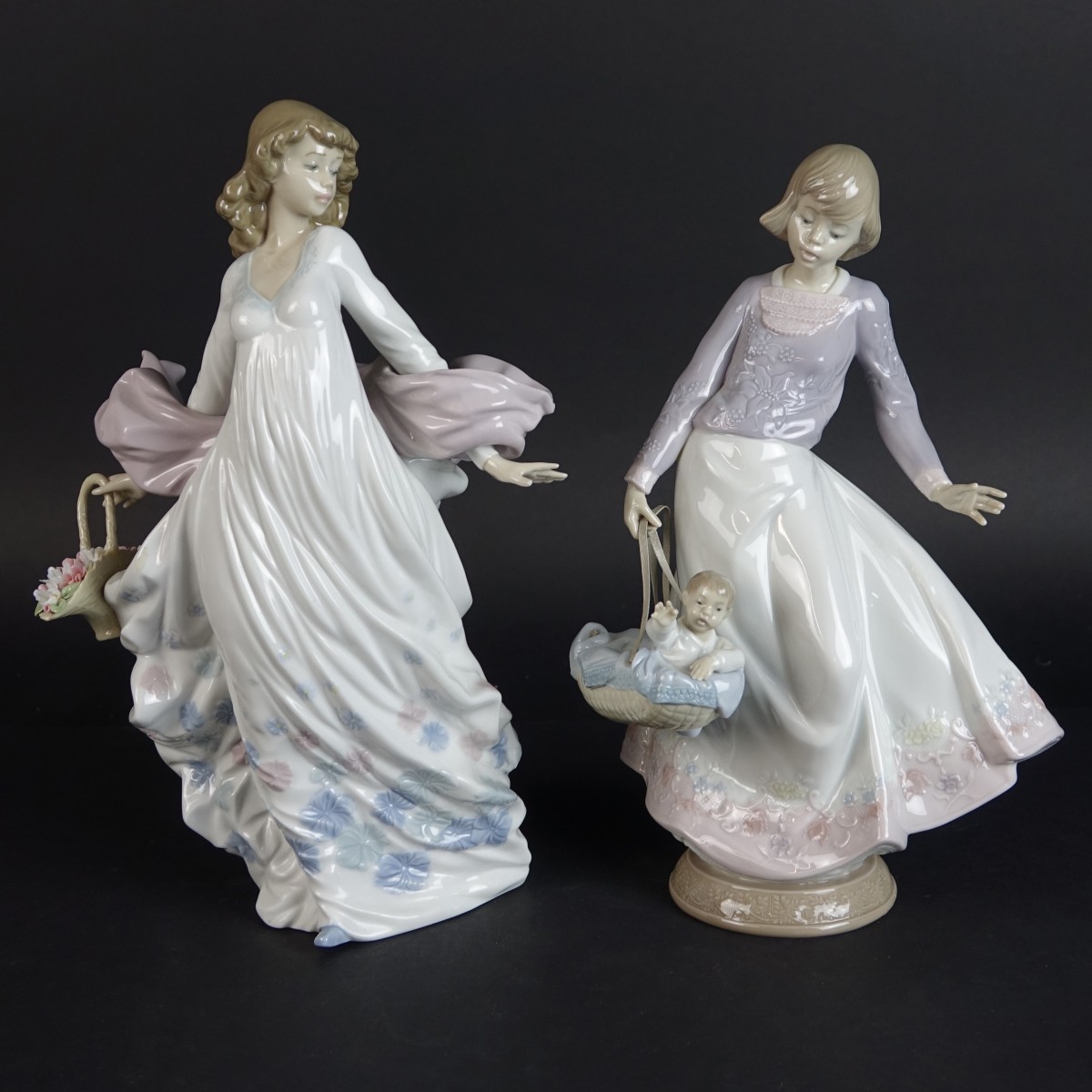 Two (2) Lladro Porcelain Figurines