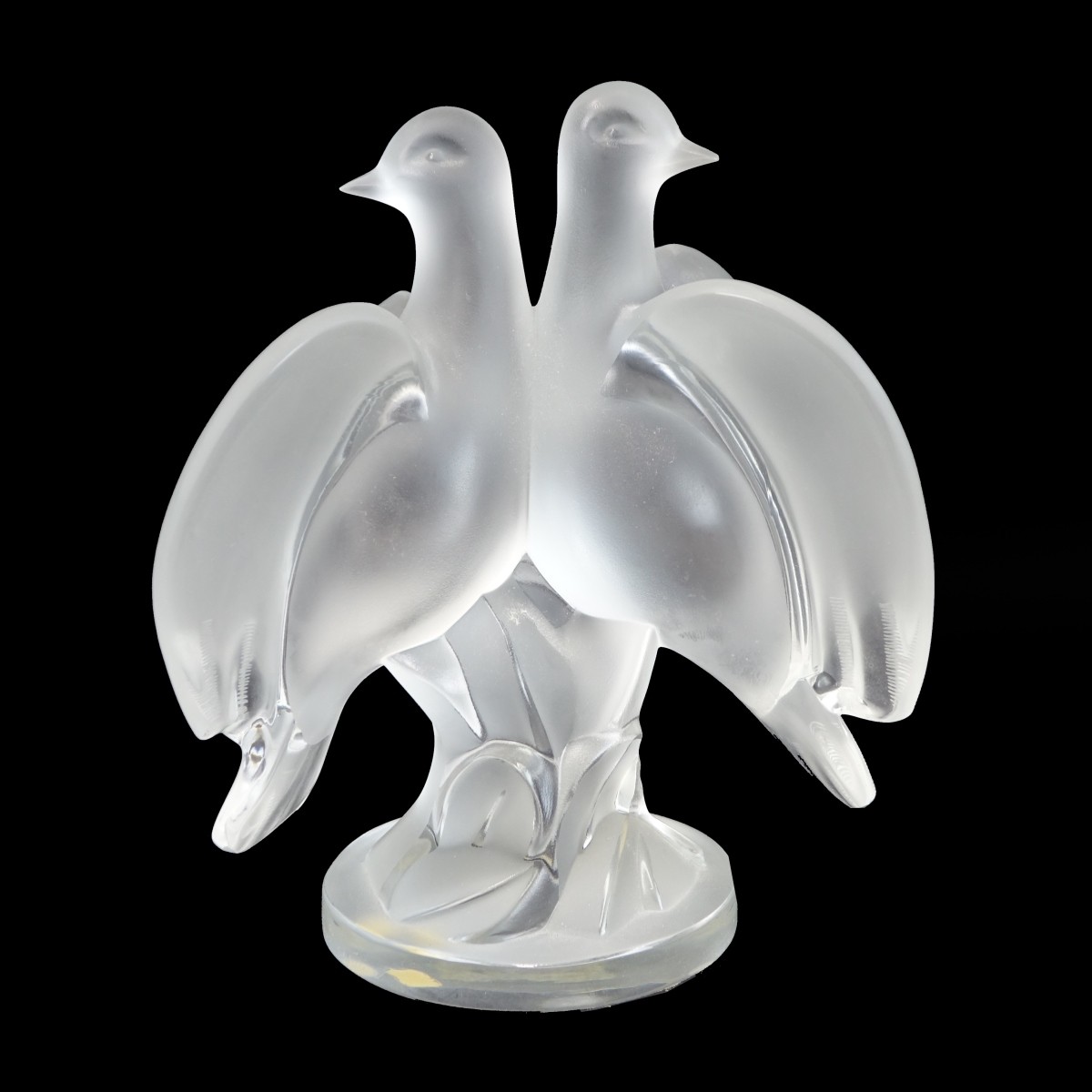 Lalique Double Bird Sculpture