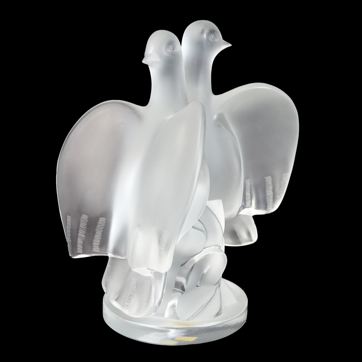 Lalique Double Bird Sculpture