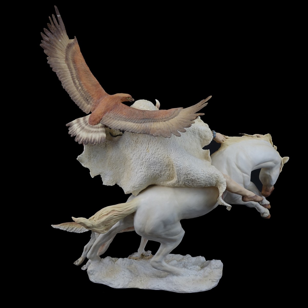 Bronn "Indian on Horseback" Porcelain Group