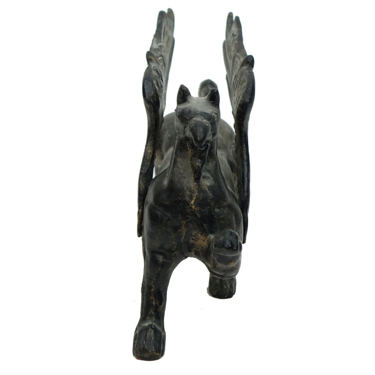 20th C. Cast Iron Doorstop Model of a Griffin