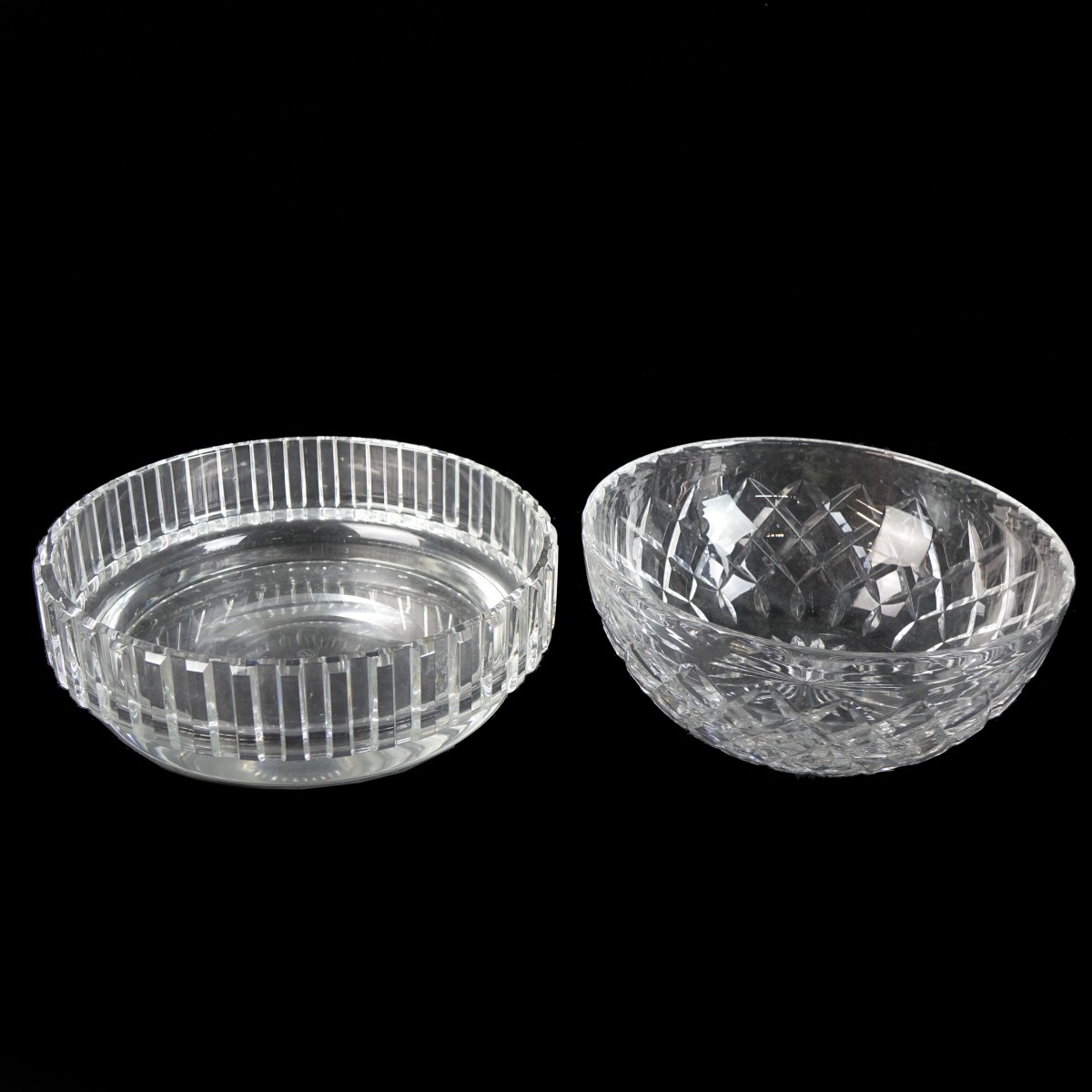 Two (2) Vintage Cut Crystal Bowls