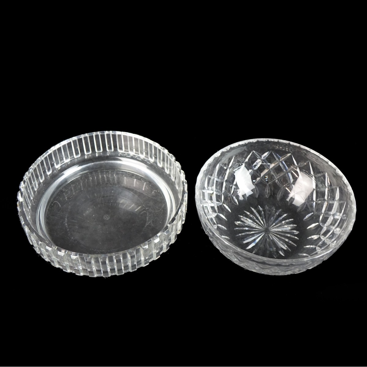Two (2) Vintage Cut Crystal Bowls