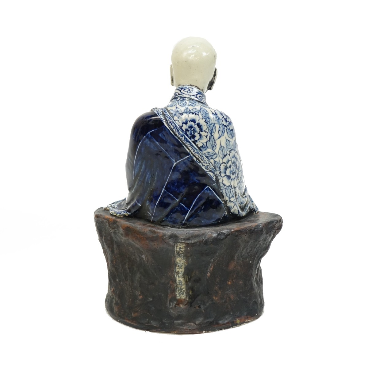 Chinese Blue and White Seated Scholar