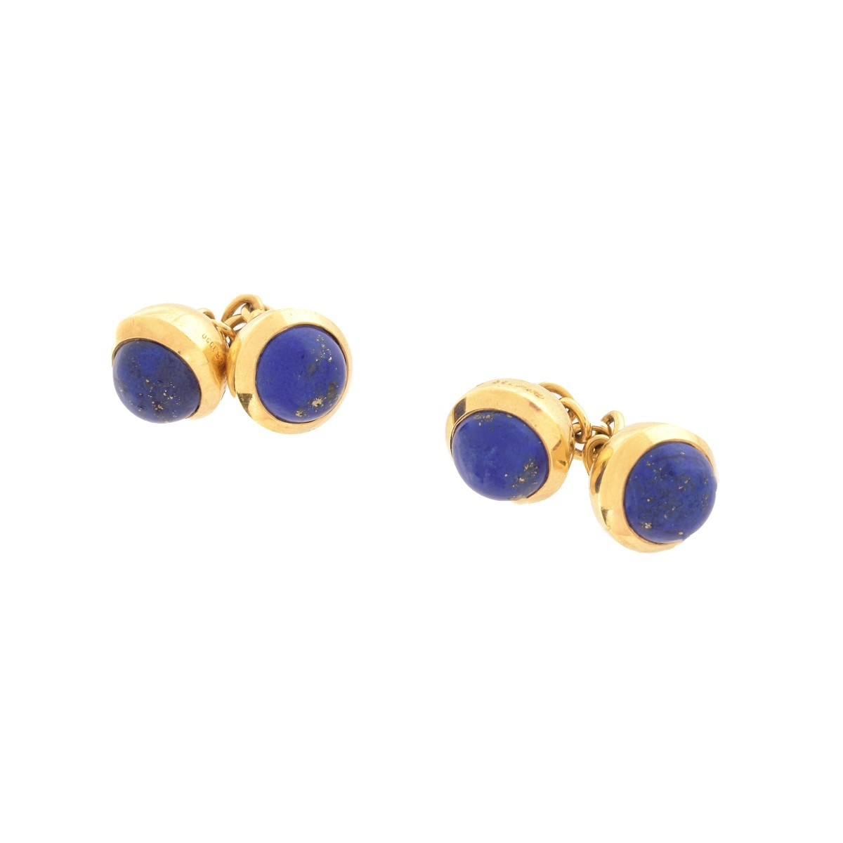 Cartier Lapis Lazuli and 18K Cufflinks