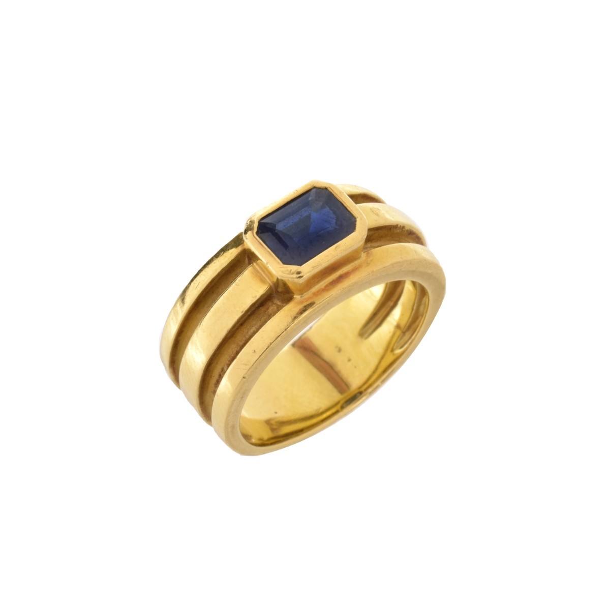 Tiffany & Co Sapphire and 18K Ring