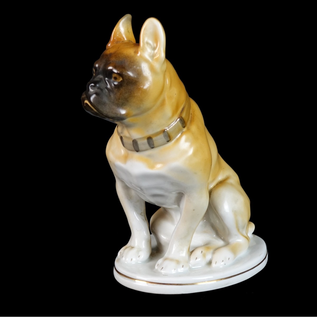 Imperial Porcelain Factory Dog Figurine
