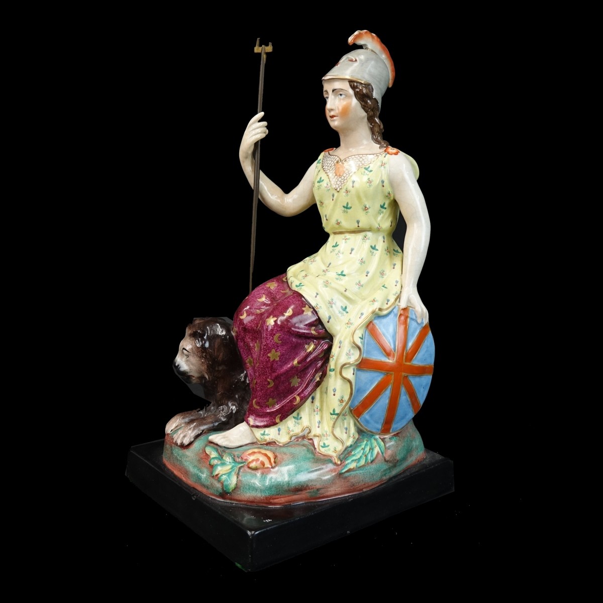 Antique Staffordshire Britannia Figurine