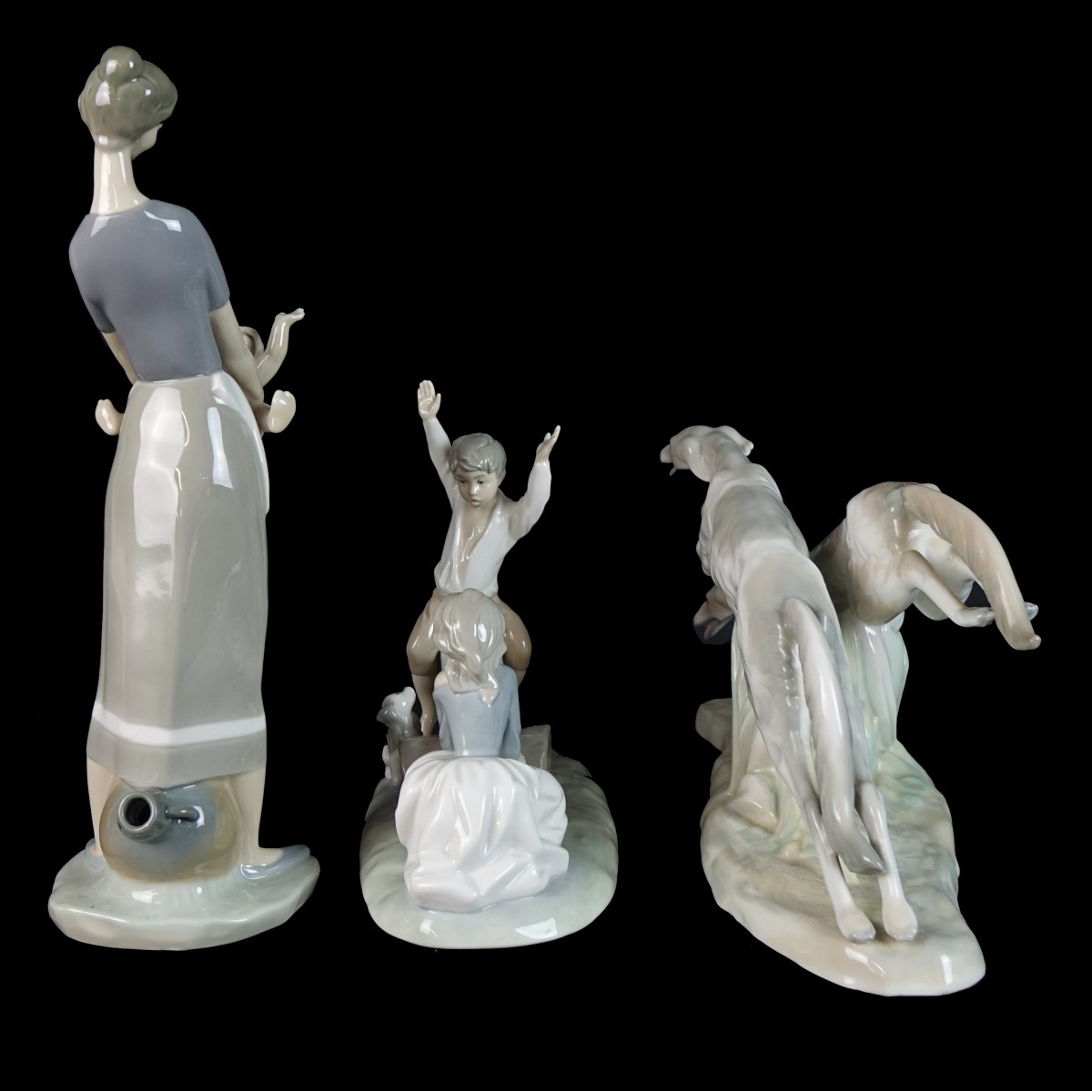 Three (3) Vintage Porcelain Figurines