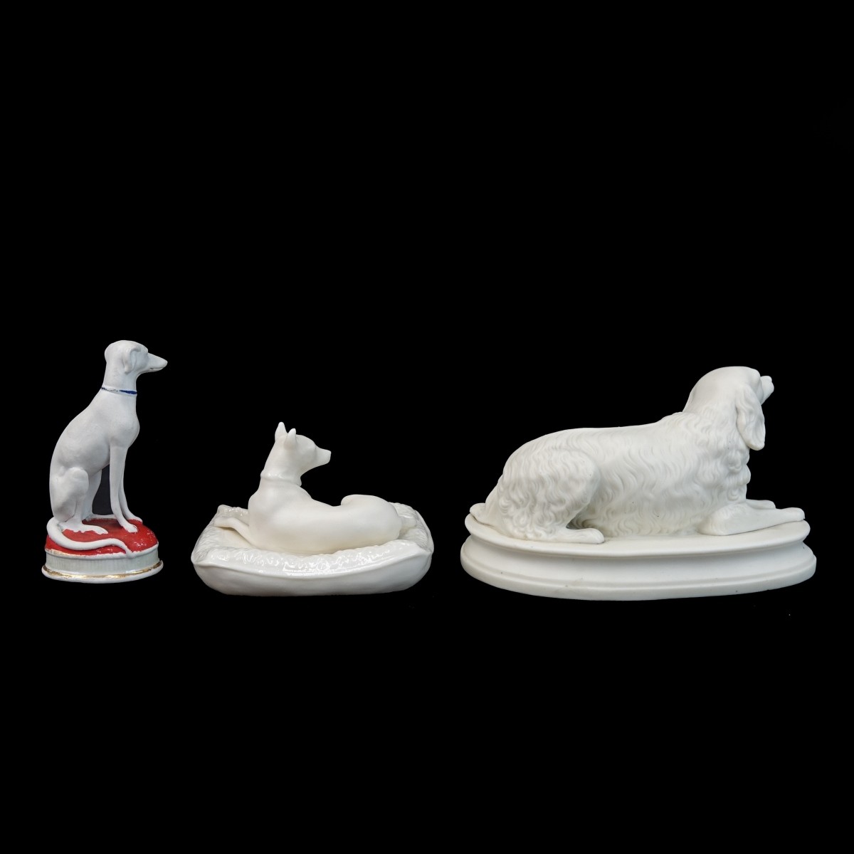 Three (3) Vintage Dog Figurines