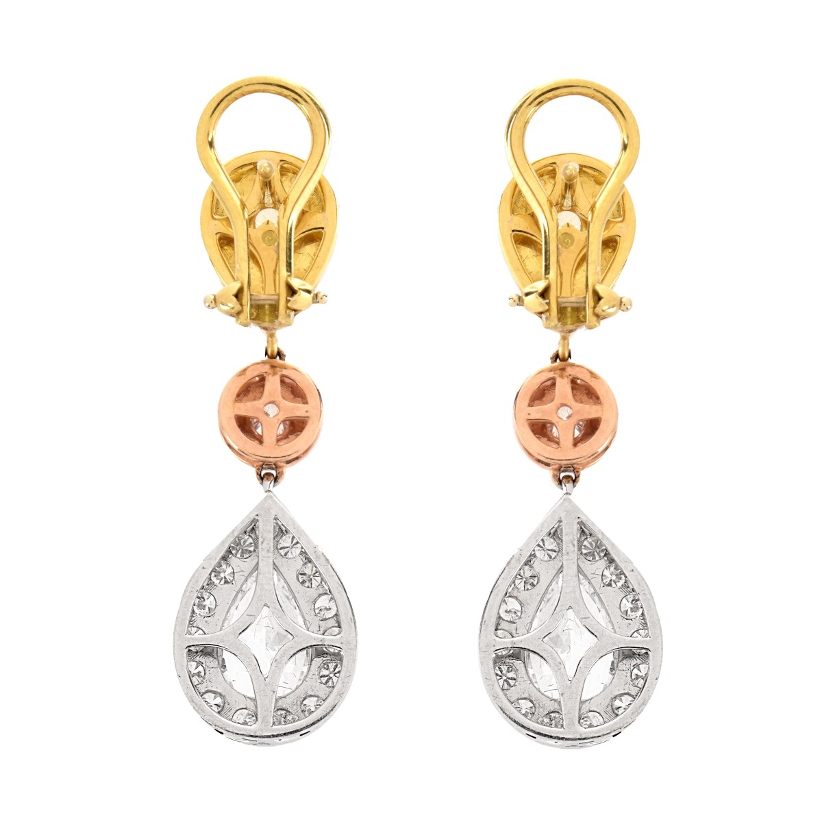 Diamond and 18K Earrings