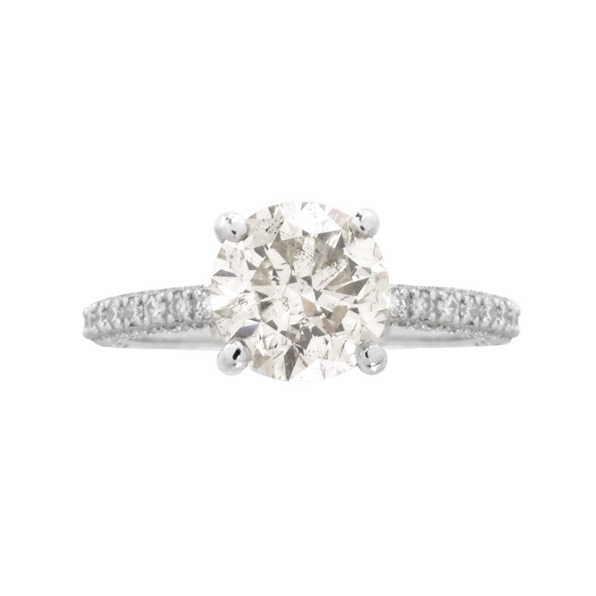 IGL Diamond and 18K Engagement Ring